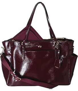 coach laptop tote in crossgrain leather