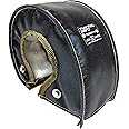 Thermal Zero TZ32258-B Universal Black Turbo Blanket - Custom fit turbo shield for external wastegate T4 size turbine housing - USA Made