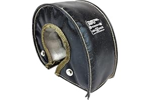 Thermal Zero Black UNIVERSAL T4 Turbo Blanket Holds 2400 degrees. MADE IN USA unlike the rest. Fits most T4 turbochargers inc