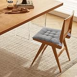 DKIEI Seat Pads for Dining Chairs Set of 4 40x40cm Grey Cushions view 2