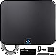 U MUST HAVE Amplified HD Digital TV Antenna Long 250+ Miles Range - Support 4K 1080p Fire tv Stick and All Older TV's - Indoo