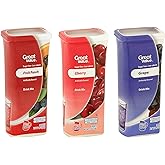 Great Value Drink Mix, Sugar Free, Fruit Punch, Cherry and Grape Bundle of 3 flavor Canisters. (Canister Designs May Vary)