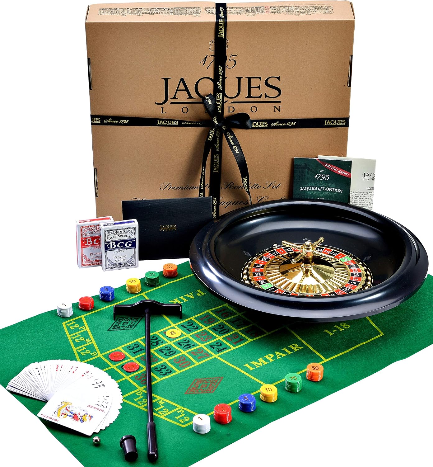 Jaques of London Roulette, Black, 42 cm x 49 cm x 11 cm - Image 3
