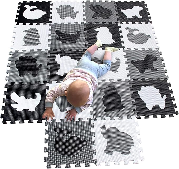 MQIAOHAM Children Foam Play mat Baby mats for Floor Sensory Babies