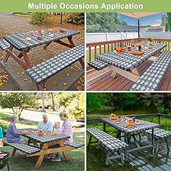 Picnic Table Cover with Bench Covers Camping