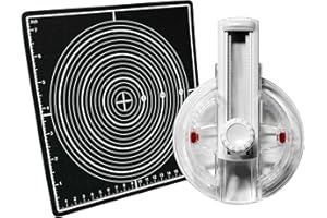 VViViD Circut Clear Lightweight Plastic Rotary Paper Cutter w/Gridded and Self-Healing Cutting Board