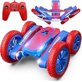 Blissbud Spider RC Stunt Car with Cyclone Mode, 4WD, Rechargeable, Ages 4+ | 360&deg; Spins, Double-Sided Driving, Dual Motors, 30+ Minutes of Play, 2.4GHz Remote Control, LED Headlights &amp; Durable ABS Body