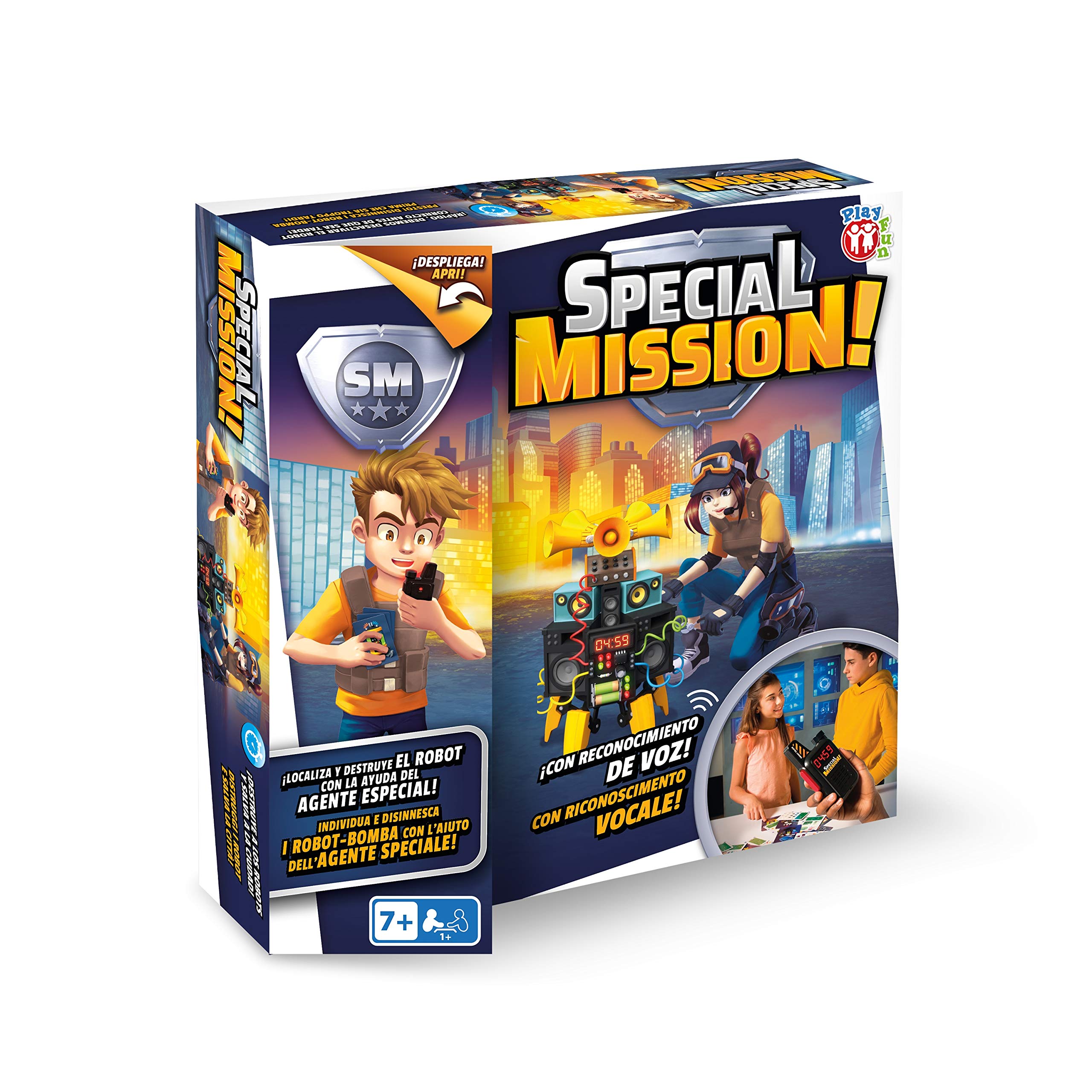 PLAY FUN BY IMC TOYS Special Mission - Turn into a Super Agent and Destroy the Robot; Game for Kids Ages 7+