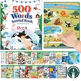 Timetome 500 Words Sound Book for Kids | Interactive Educational Toy with 23 Themes, Touch Activated Audio Book for Vocabulary Development and Early Education