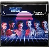 Mead Trapper Keeper Binder, Stranger Things, 1 Inch Binder with Folders and Pockets, Holds 8-1/2" x 11" Paper, Neon (261138G-25)