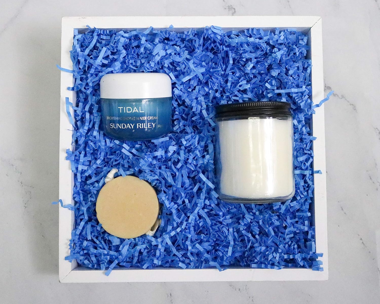 Crinkle Cut Paper Shred Filler (1 LB) for Gift Wrapping & Basket Filling - Sky Blue | MagicWater Supply: Home & Kitchen