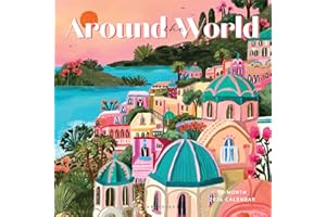 Graphique 2026 Around The World Wall Calendar | 12” x 12” | Thick Paper | Home & Office Organizer | Large Monthly Grid | 3 Languages & Marked Holidays | 4 Month Preview Page for 2027