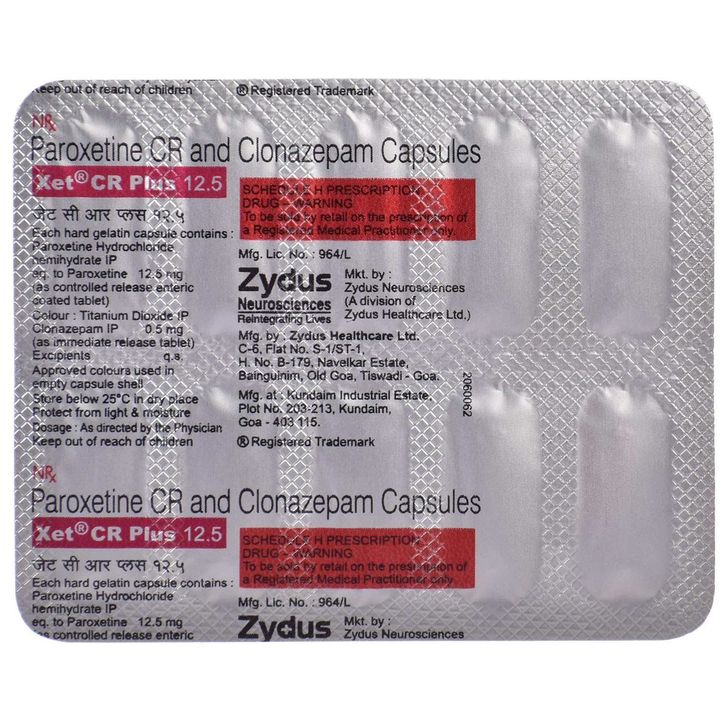 5 mg paroxetine