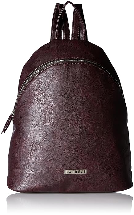 burgundy backpack women's