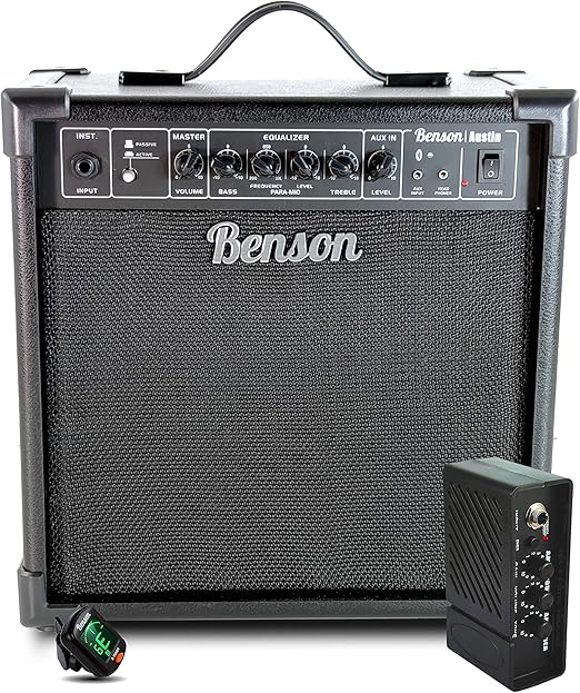 Benson Austin 35 watt Bass guitar Amplifier (twin channel + active and