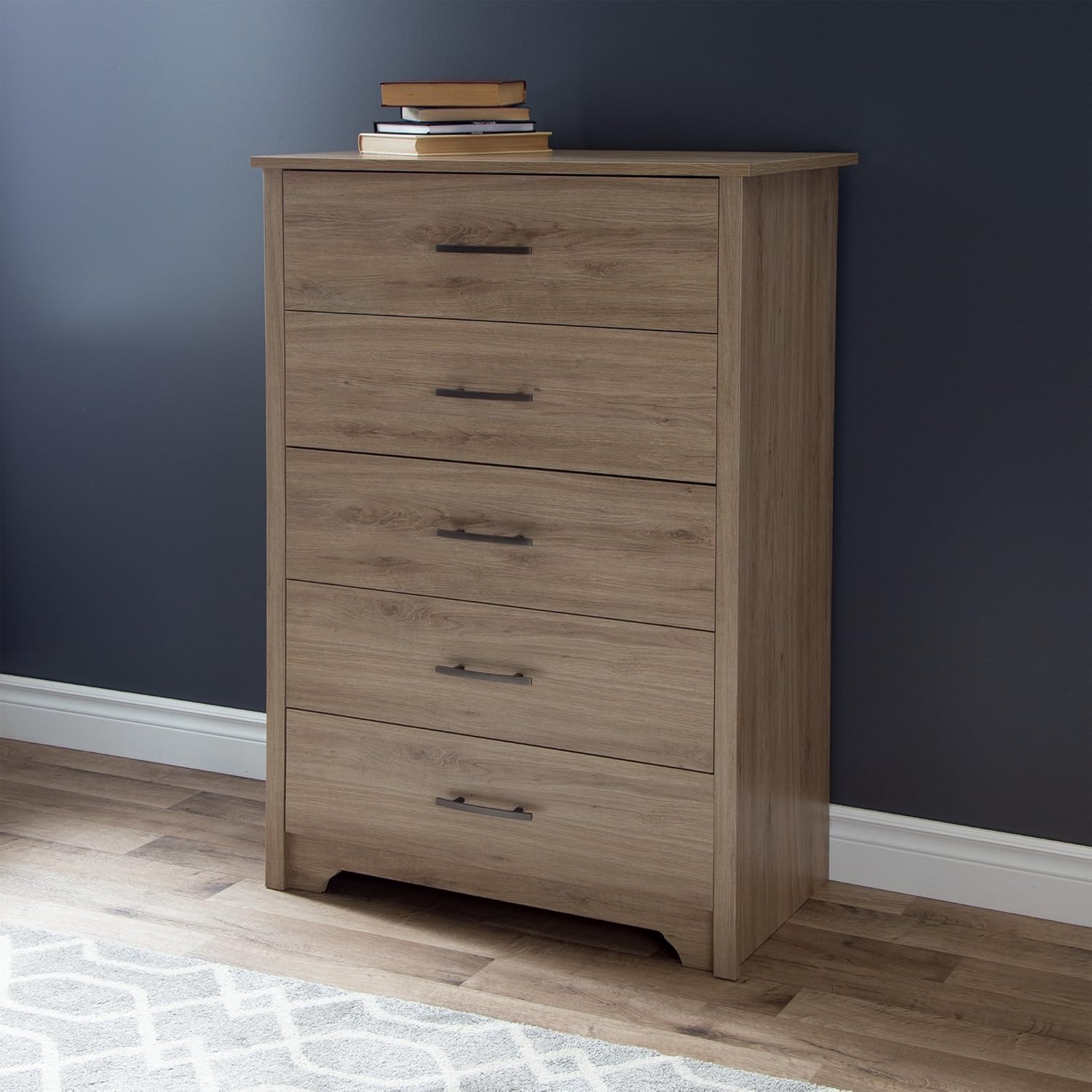 South Shore Furniture Fusion 5 Drawer Chest Rustic Oak Amazon Ca