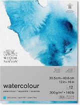Winsor & Newton Watercolour Paper Pad 30.5 x 40.6 cm 12 Sheets 300 gsm