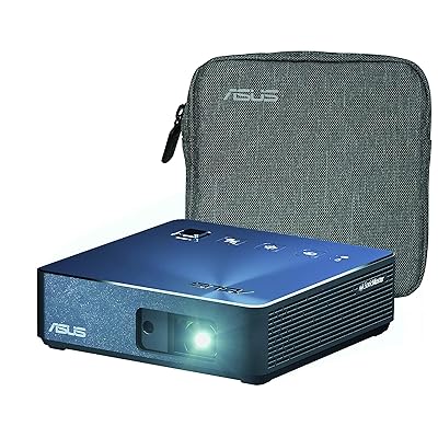 ASUS ZenBeam S2 Portable Mini Wireless Projector with Speakers 500 Lumens Native 720P USB-C HDMI Auto Keystone I Up to 3.5 Hours Battery