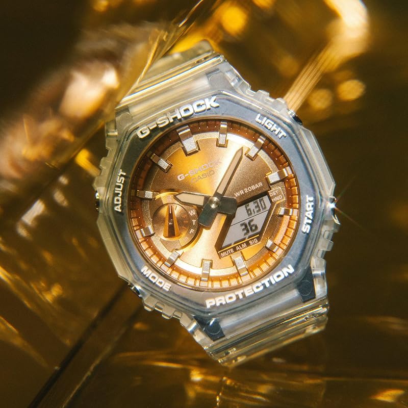 G-Shock - Reloj Blanco multifunción para Hombre, Moderno, cód. GA-2100BM-7A5ER