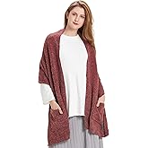 HANERDUN Women Warm Pashmina Shawl Wrap Winter Soft Cashmere Scarf with Pockets