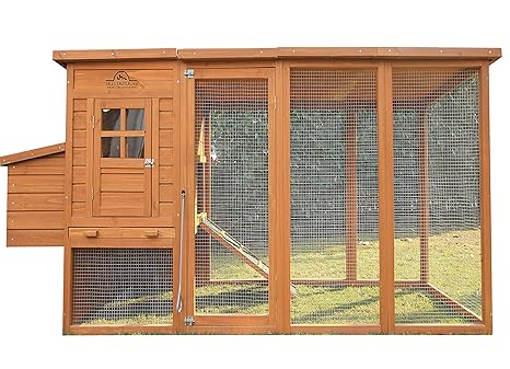 Pets Imperial Arlington Chicken Coop With Extra Long Run 8ft 2 Asphalt Roof Suitable For 46 Birds Depending On Size