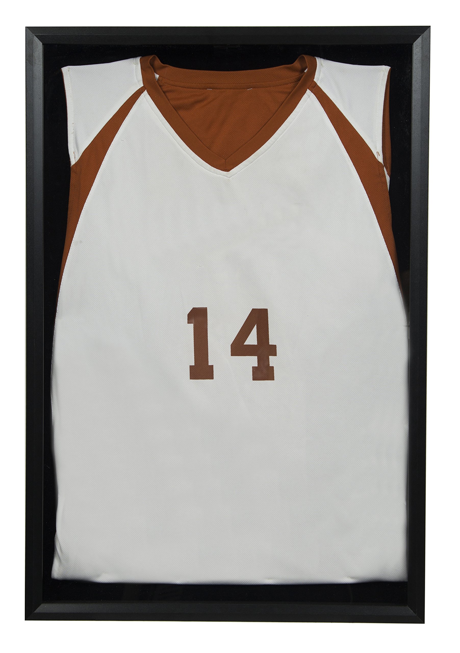 Snap Sports, 20 inches x 30 inches, Black Jersey Wall Display Case Shadow Box