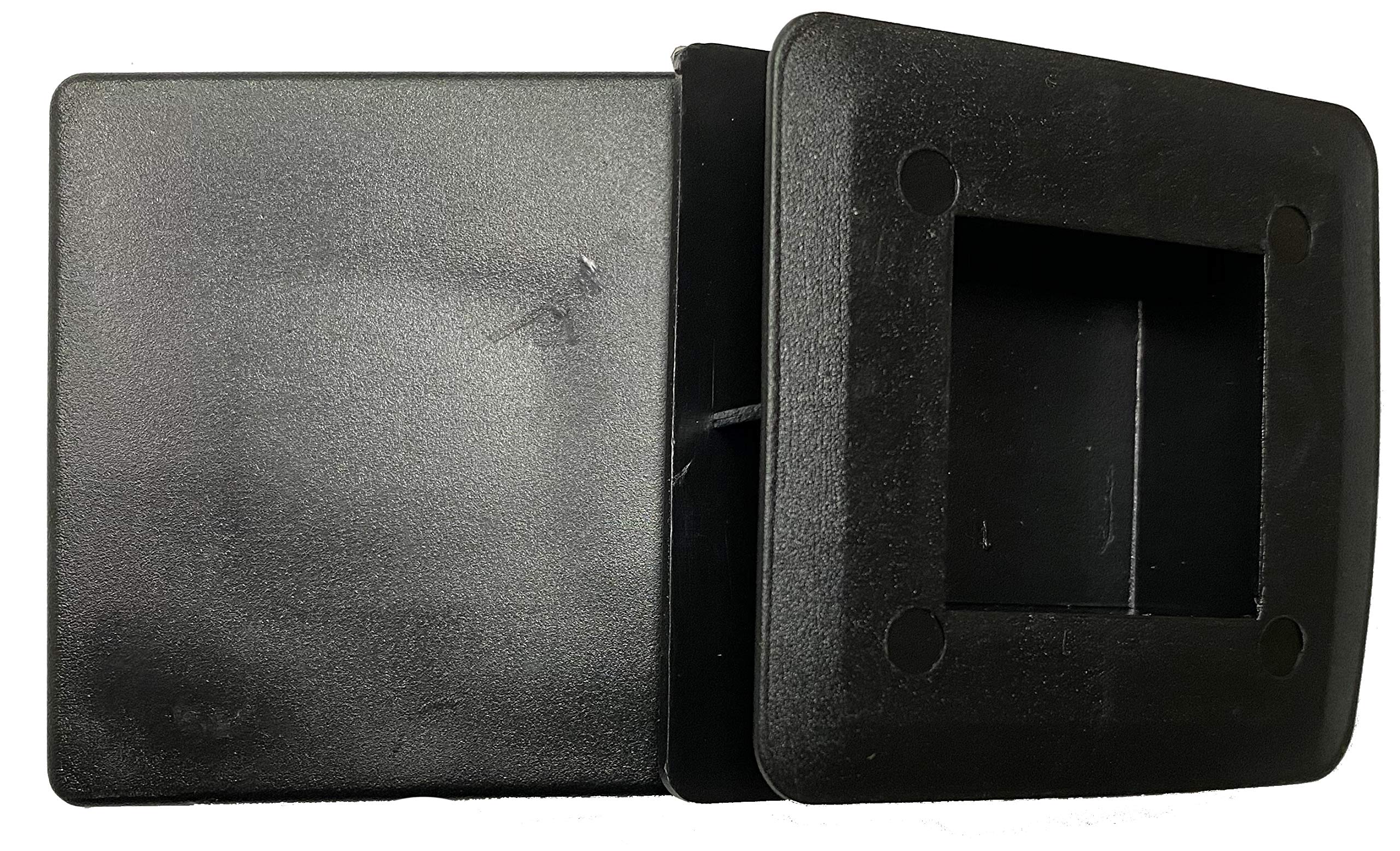 dexierp Protection Force 2-3/8" 60mm (Pack of 10) Square OD Tubing Plastic Insert Plug, Tubing Post End Cap, Chair Glide