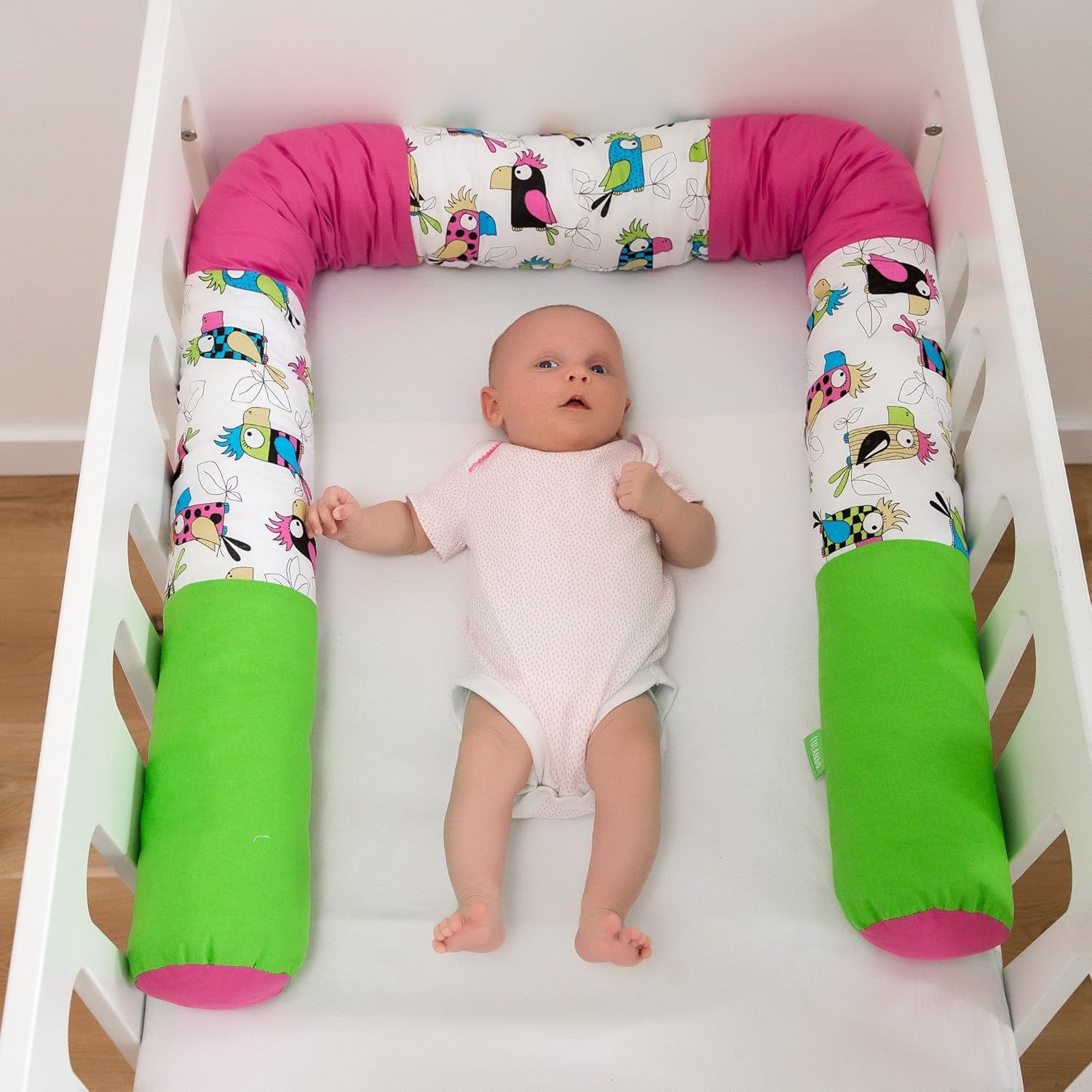 190 Cm Bedding Roll Lulando Cot Bumper Snake For Cots Or Beds With Child Friendly Motifs Oeko Tex Standard 100