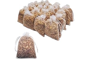 WOOD SMITH USA 20 XL Cedar Sachet Bags, Nature's Natural Deodorizer, Home Fragrance, Fresh Western Red Cedar Chips, Sachet for Shoes, Clothes, Storage, Closet and Drawers. USA