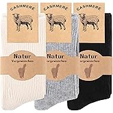 Moyel Warm Wool Cashmere Socks for Women Women’s Thermal Winter Socks Thin Soft and Cozy