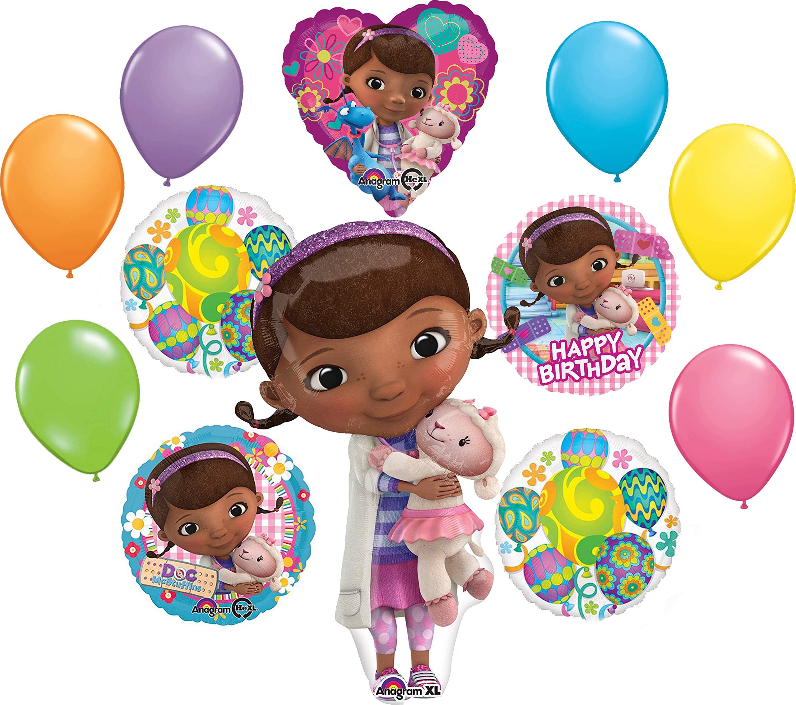 Mc Stuffins Party Supplies Lambie and friends Birthday Balloon Bouquet Decorations