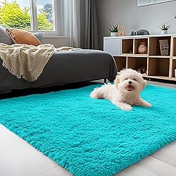 OLANLY 3x5 Machine Washable Small Bedside Rug, Soft