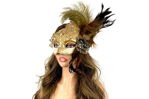 STORM BUY] Women Lady Girls Costume Venetian mask Feather Masquerade Mask Halloween Mardi Gras Cosplay Party Masque