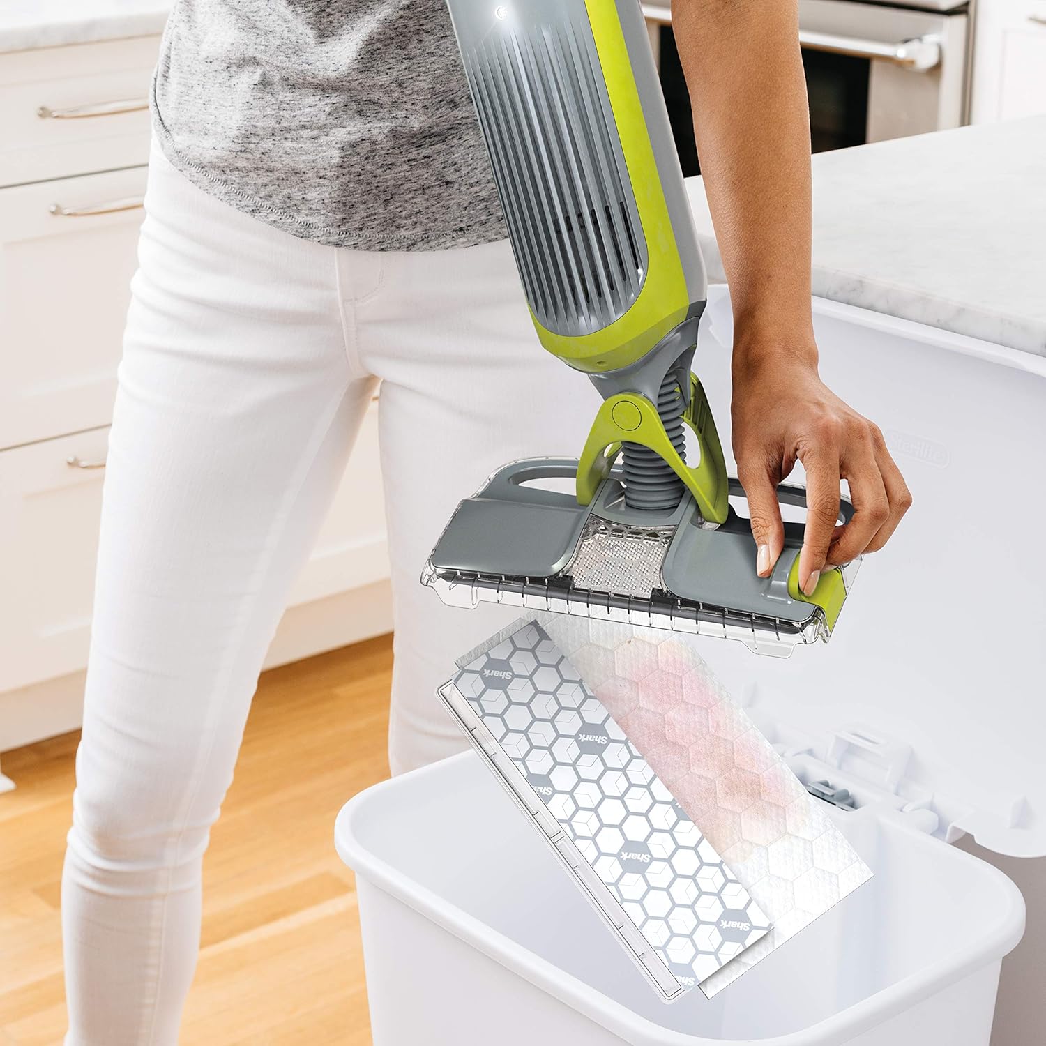 Shark VMP30 VACMOP Disposable Hard Floor Vacuum and Mop Pad Refills, 30 Count, White: Home & Kitchen