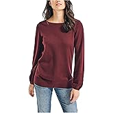 Nautica Womens Nautica Women's Classic Soft Cotton Boat Neck Sweater