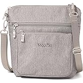 Baggallini Modern Pocket Crossbody Bag for Women, 8.5"x8.5" Handbag Purse with RFID, Lightweight Water-Resistant