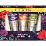 Burt’s Bees Holiday Gift, 3 Lotion Stocking Stuffer Products, Shea Butter Hand Cream Trio Set - Lavender & Honey, Orange Blos