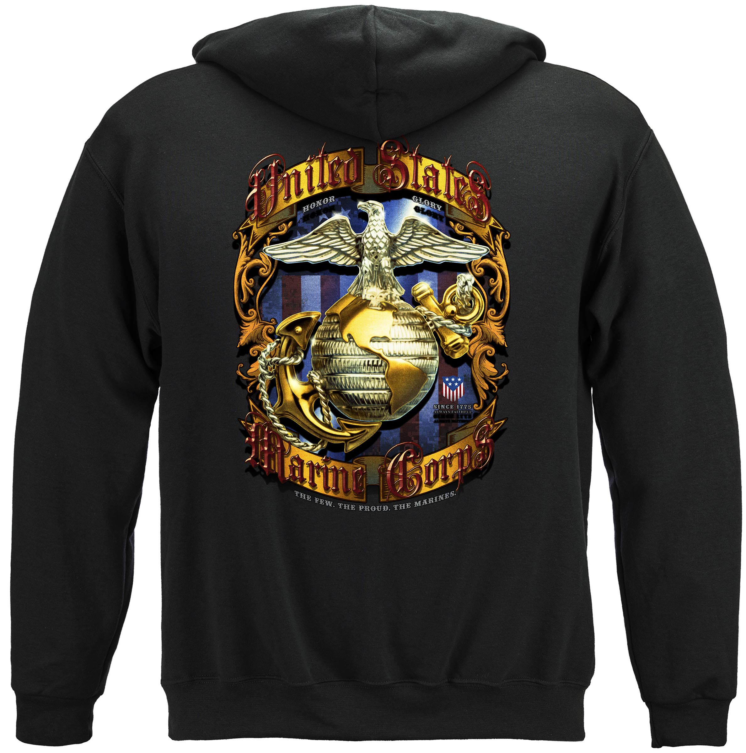 Marine Corps T-Shirt USMC Pride Honor Tradition Marine Corps T-Shirt MM2270