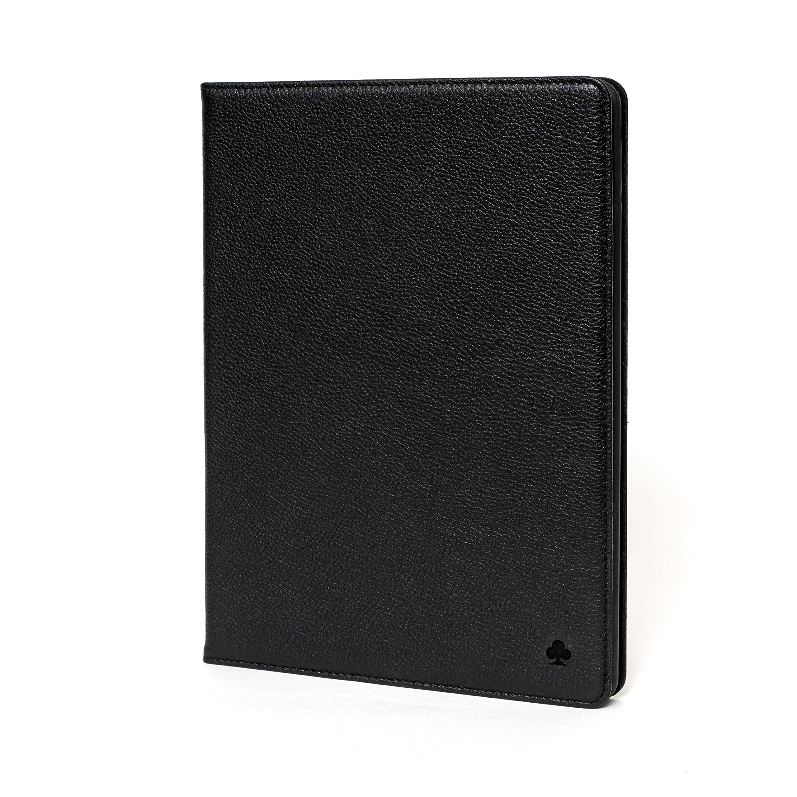 Porter Riley - Leather Case for iPad Mini 7 / Mini 6 (2024/2021) 8.3 inch. Premium Genuine Leather Stand/Cover/Flip Case (Pure Black)