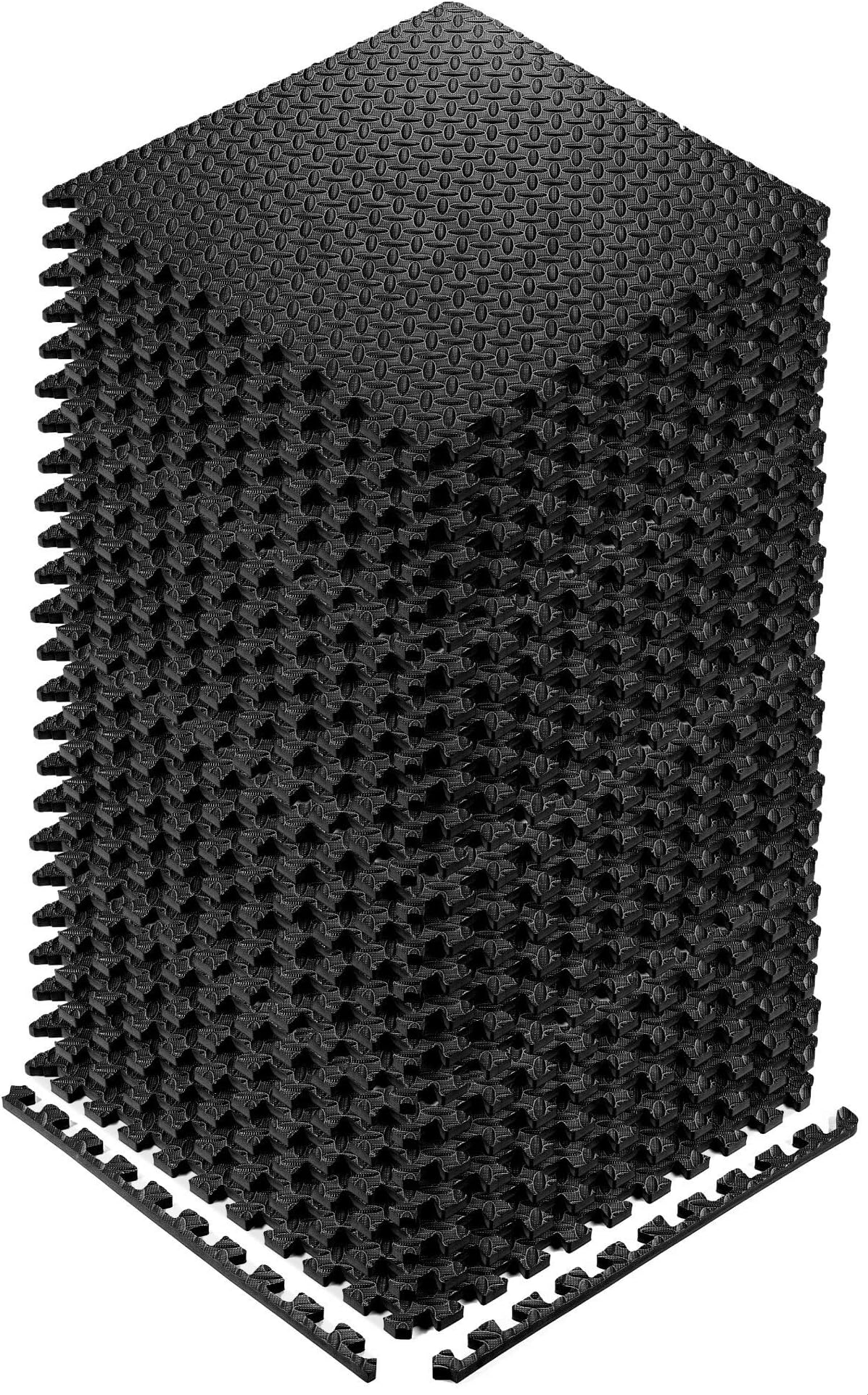 YOGU Puzzle Exercise Floor Mat EVA Interlocking Foam Tiles Exercise Equipment Mat Protective Flooring for Home Gym