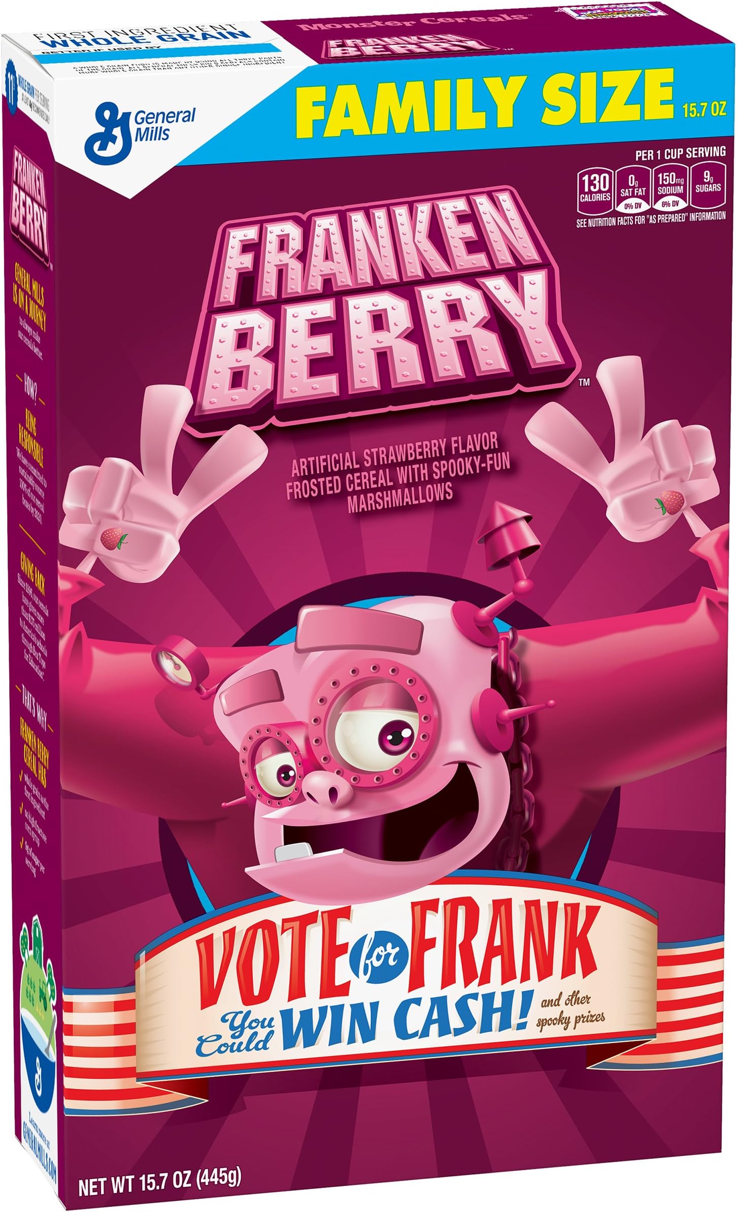 General Mills Cereals Franken Berry, 15.7 oz
