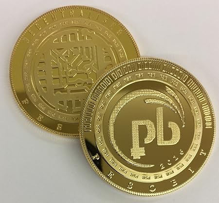 PESOBIT 2016 24kt gold plated replica token.