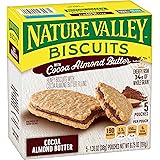 Nature Valley Biscuits, Cocoa Almond Butter, Breakfast Biscuits with Nut Filling, 1.35 oz, 5 ct