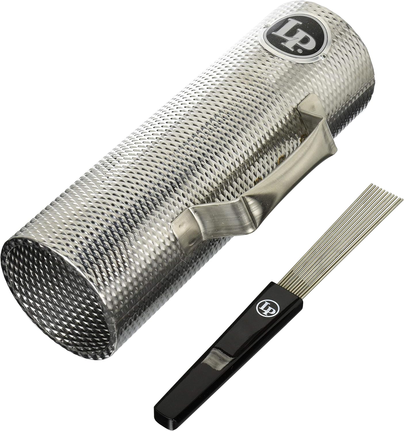 Latin Percussion LP305 Guiro Merengue Metálico con Raspador