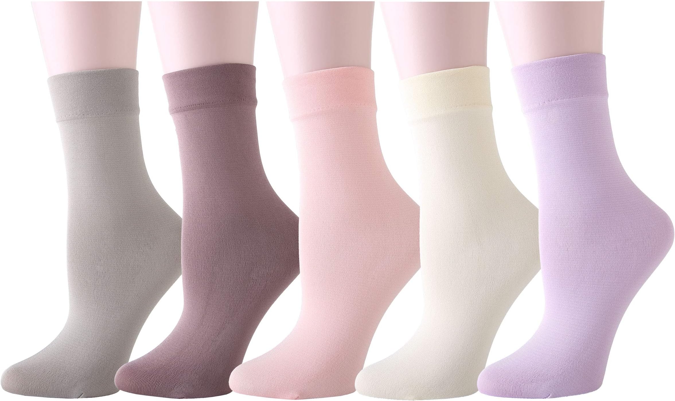 HapiLeap Women Fleece Lined Socks Warm Winter Autumn Socks Soft and Comfort 5 Pack