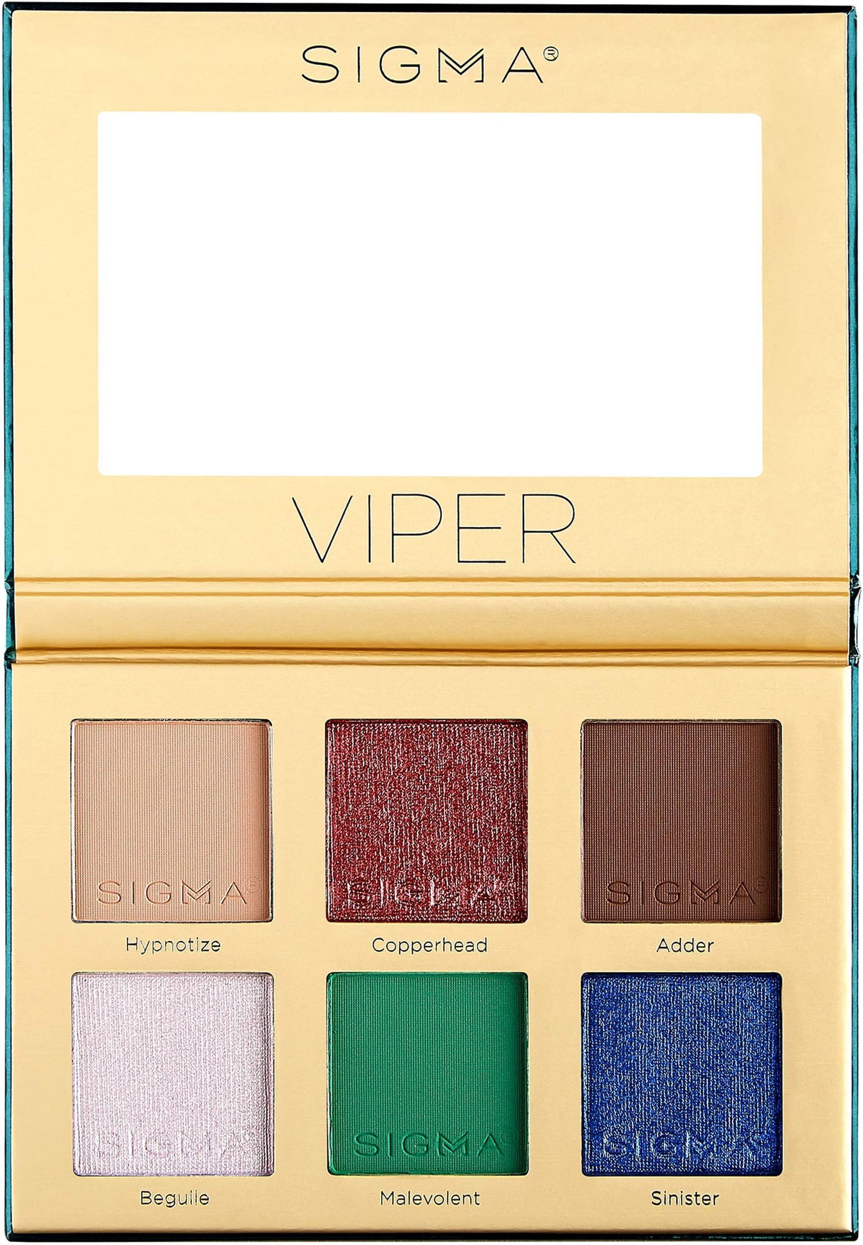Sigma Beauty Viper Eyeshadow Palette, 6 Colors