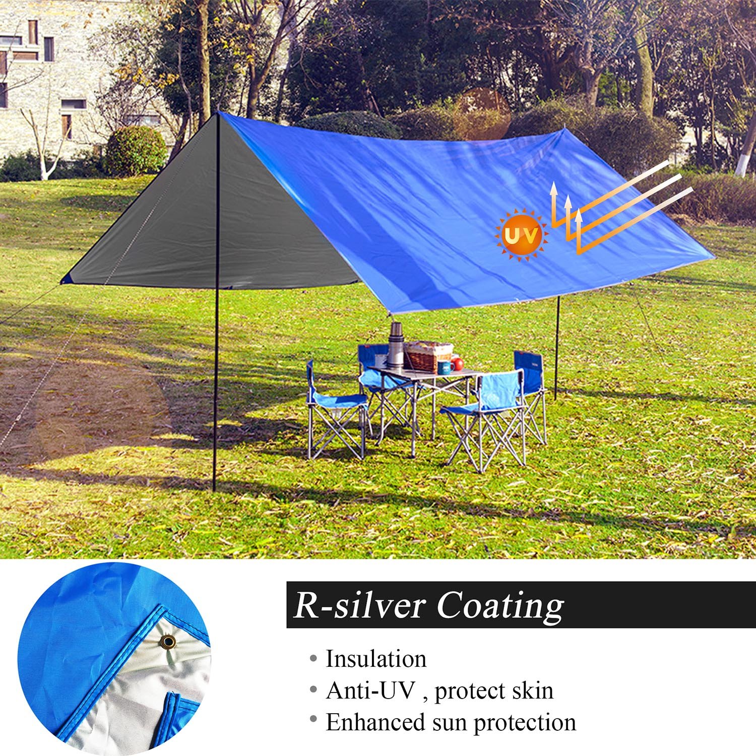 Gogogoal étanche Camping Couverture Tapis Pique Nique Grande