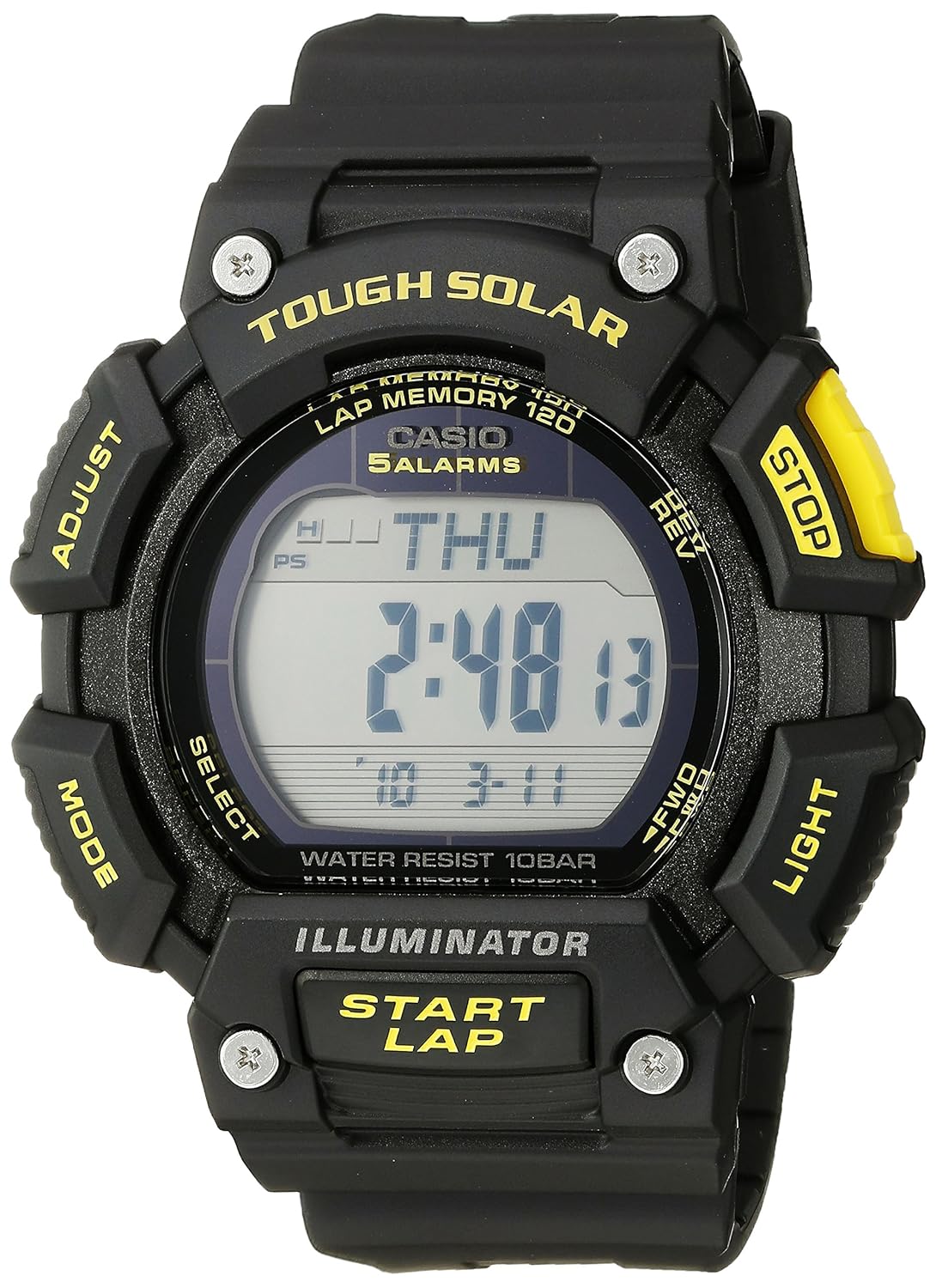 casio tough solar set time