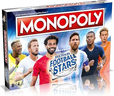 Winning Moves World Football Stars Monopoly Board Game Cristiano Ronaldo Messi