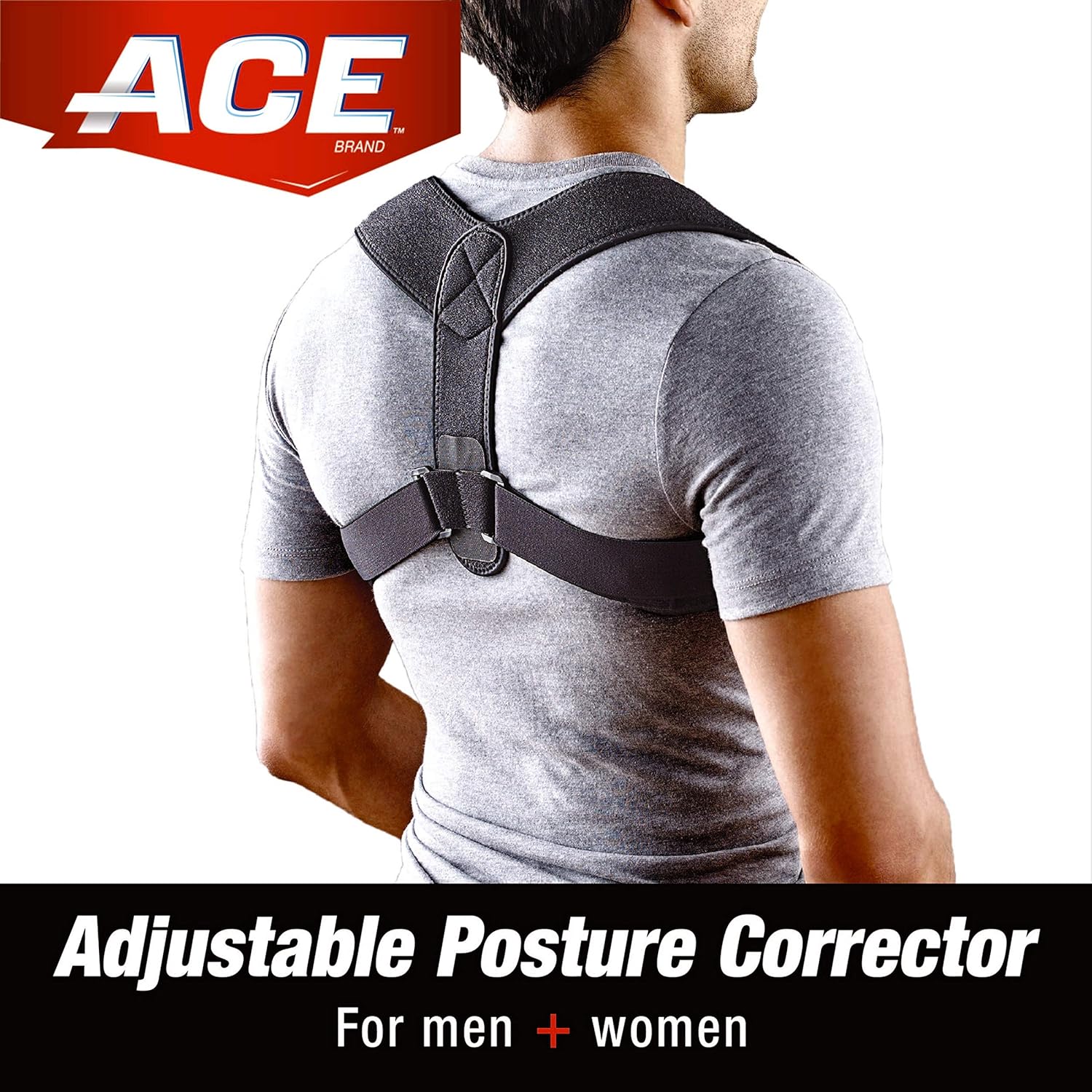 ACE Posture Corrector, Fits Men and Women, Helps Promote Better Posture, Back Support, Doctor Developed, Great While Working from Home: Health & Personal Care